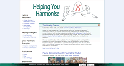 Desktop Screenshot of helpingyouharmonise.com