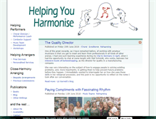 Tablet Screenshot of helpingyouharmonise.com